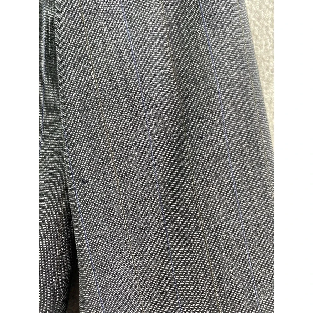 Polo University Club Suit Jacket 42 R Gray Wool Windowpane Ralph Lauren 90s USA